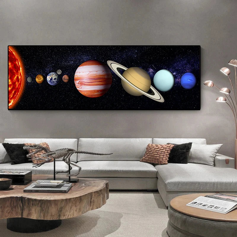 Universe Planet Poster Wall Art Canvas Painting Modern Picture For Living Room Bedroom Decoration Cuadros Home Decor
