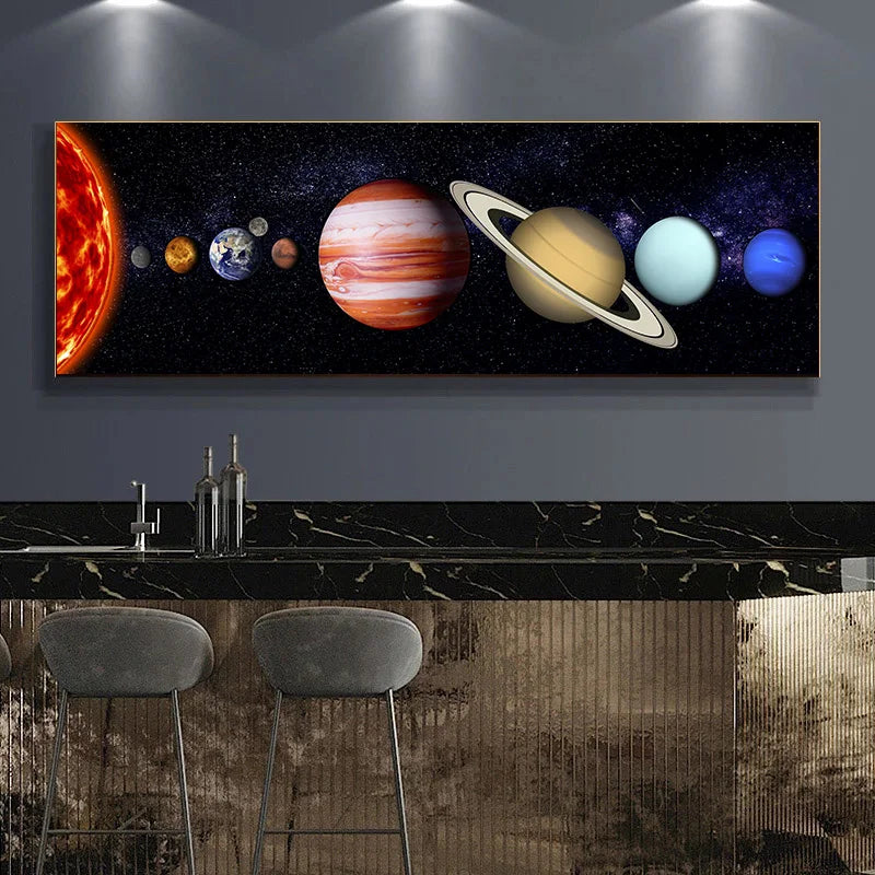 Universe Planet Poster Wall Art Canvas Painting Modern Picture For Living Room Bedroom Decoration Cuadros Home Decor