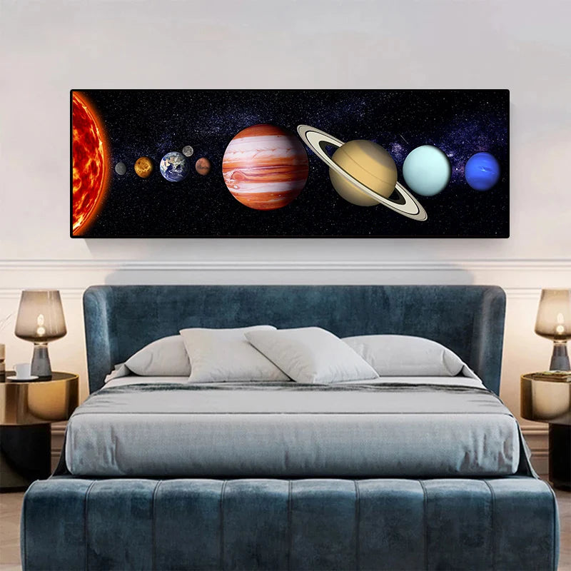 Universe Planet Poster Wall Art Canvas Painting Modern Picture For Living Room Bedroom Decoration Cuadros Home Decor