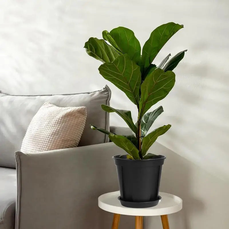 Plant Pots Indoor 3X Portable Indoor Planter With Drainage Thickened Potting Pots Plant Pot With Saucer Orchid Pot With Holes