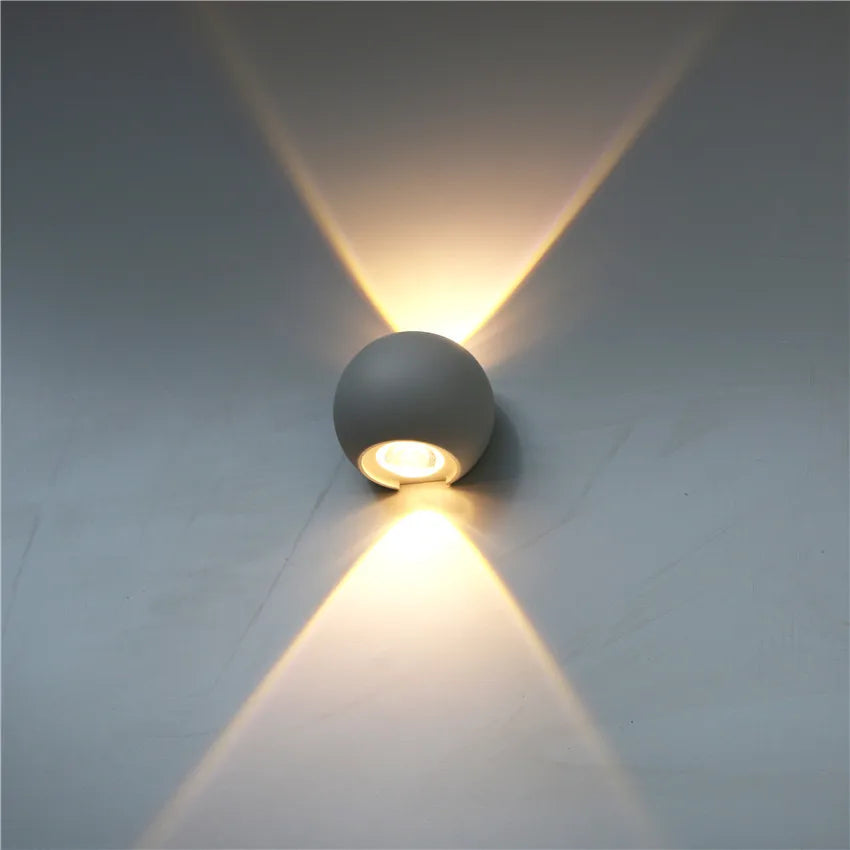 Outdoor Waterproof Wall Lamps, Indoor Up and Down Wall Light, Garden Porch, Terrace Lighting, Corridor and Balcony Sconce