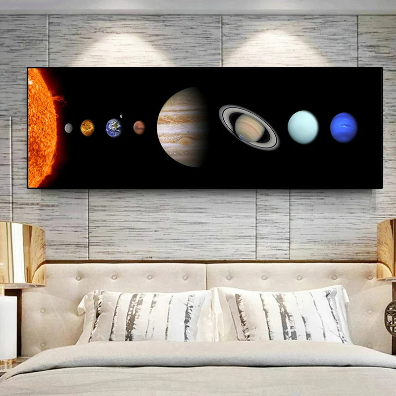 Universe Planet Poster Wall Art Canvas Painting Modern Picture For Living Room Bedroom Decoration Cuadros Home Decor