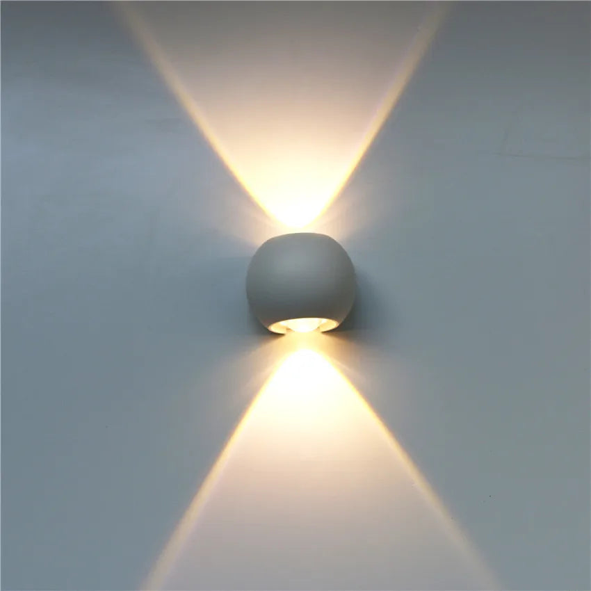 Outdoor Waterproof Wall Lamps, Indoor Up and Down Wall Light, Garden Porch, Terrace Lighting, Corridor and Balcony Sconce
